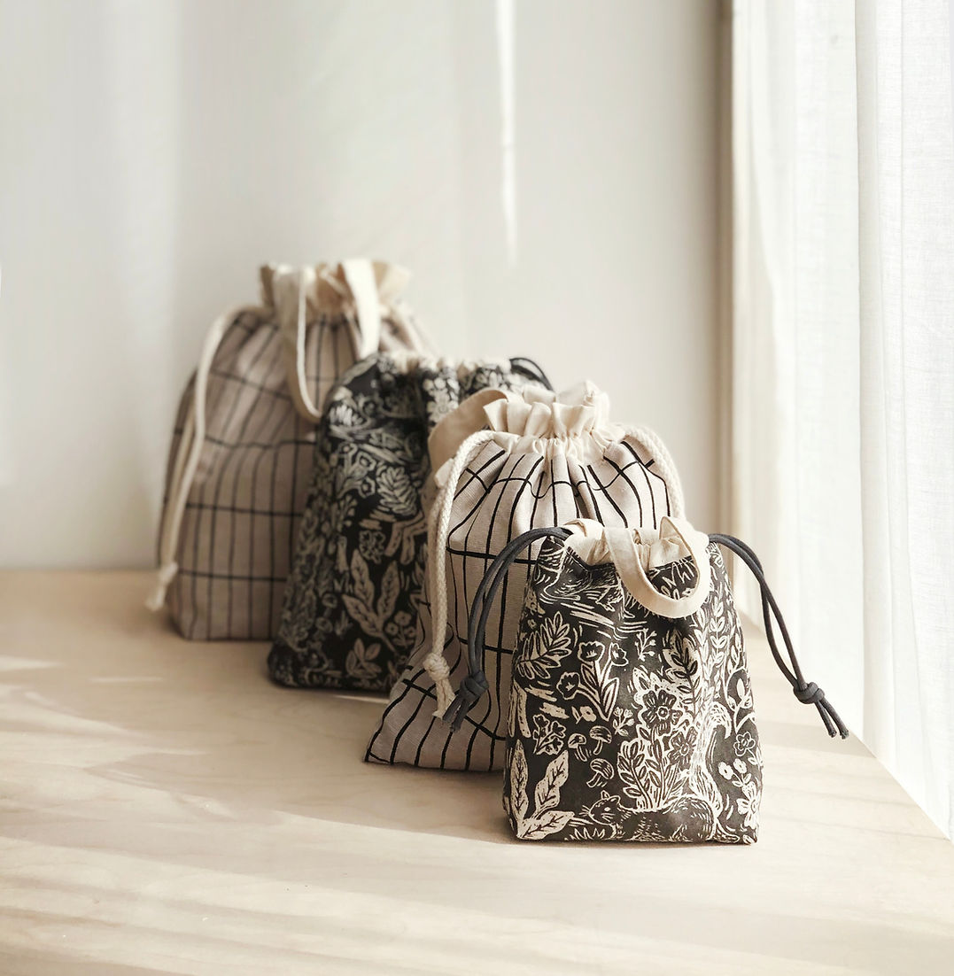 Kiko Drawstring Bag PDF pattern