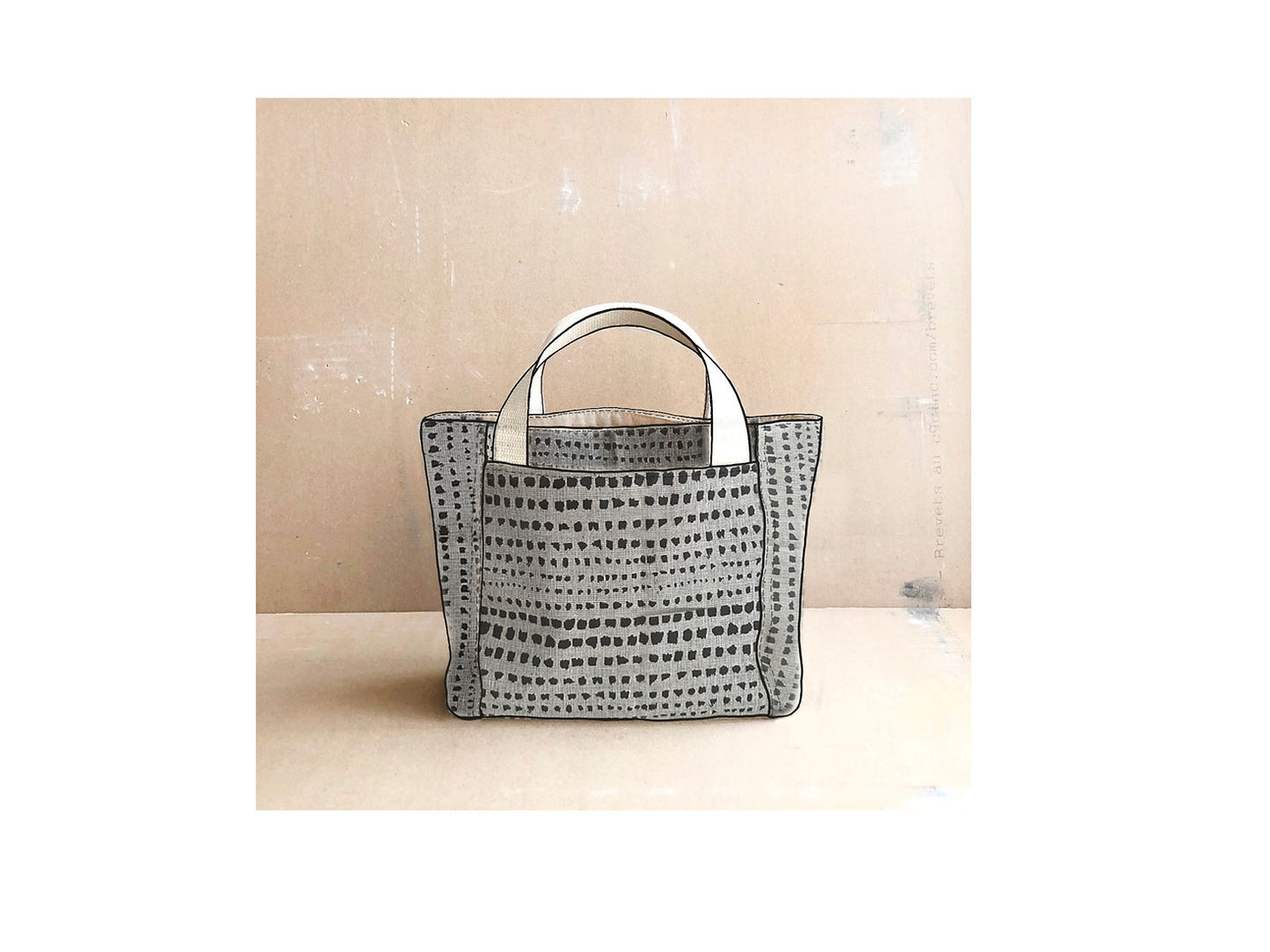 Sierra Tote Bag Kit - Dotted Lines Taupe
