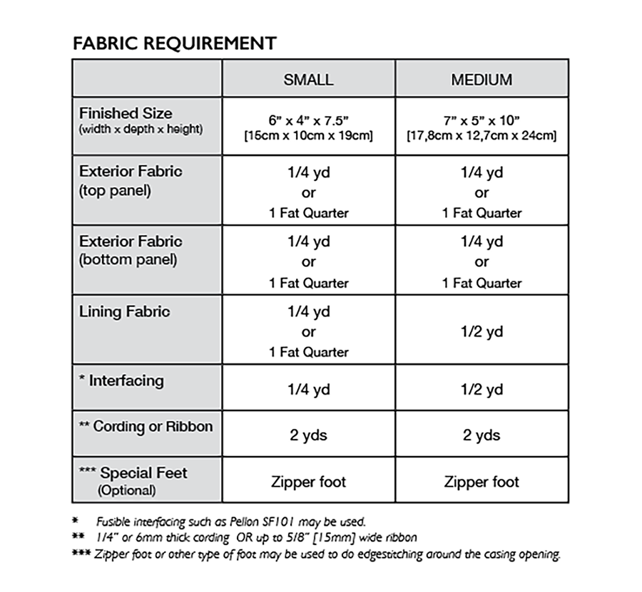 Modèle PDF du sac à cordon Leah