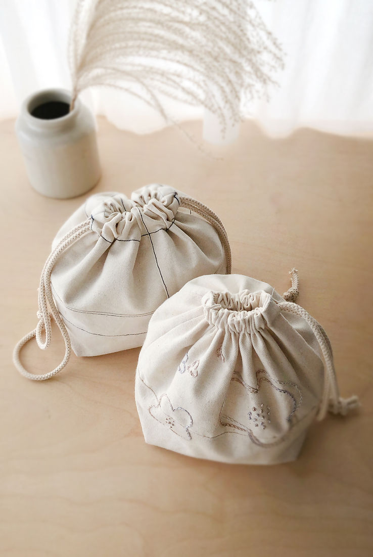 Leah Drawstring Bag PDF Pattern