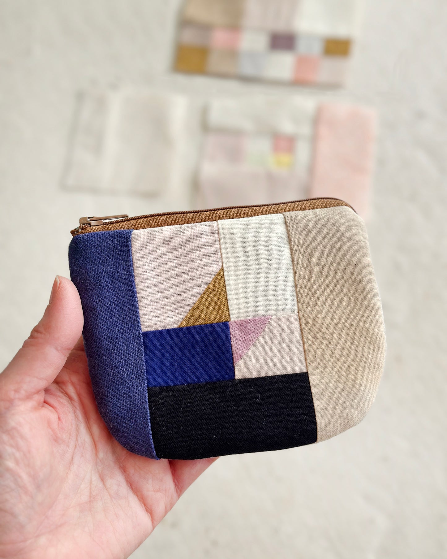 Patchwork Zip Pouch PDF Pattern