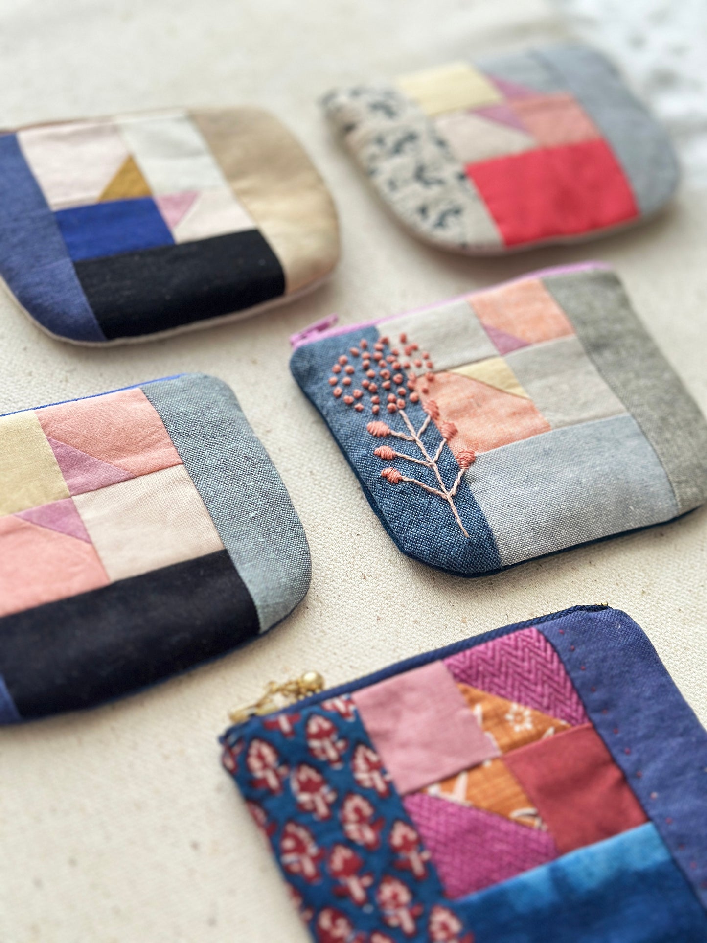 Patchwork Zip Pouch PDF Pattern
