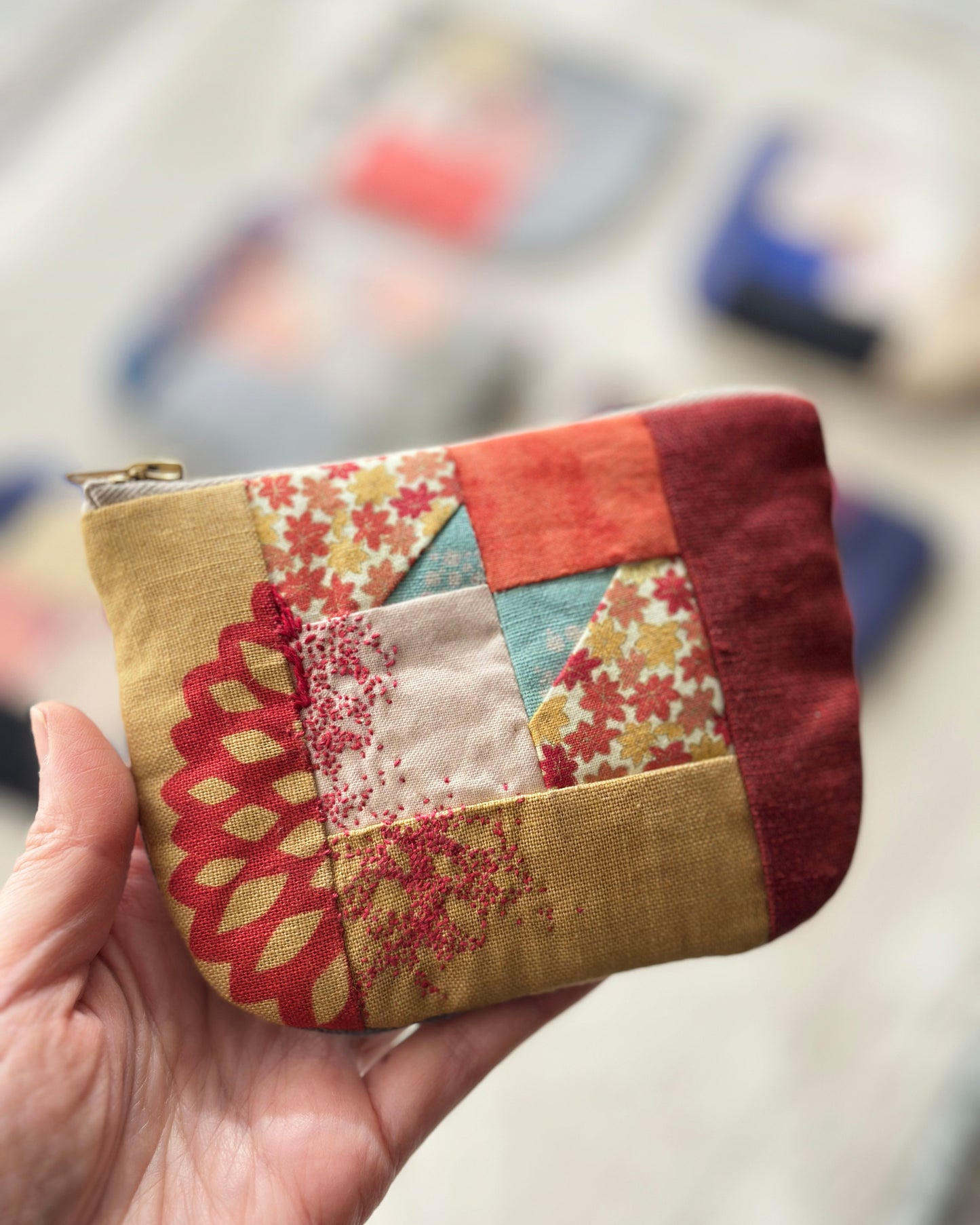 Patchwork Zip Pouch PDF Pattern