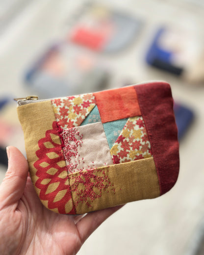 Patchwork Zip Pouch PDF Pattern