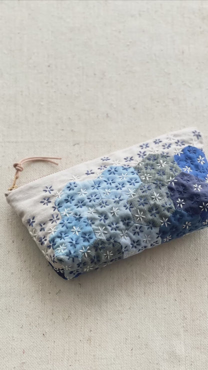 Quilted Hexie Pouch PDF Pattern